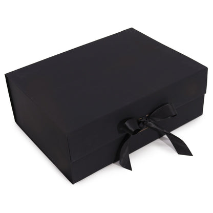 Lapos ajándékdoboz – extra nagy (33 × 25 × 12 cm) – fekete