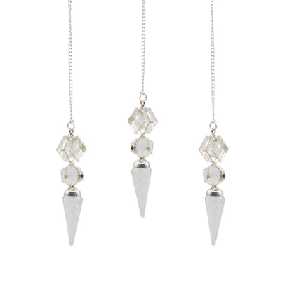 The Architect of Clarity - Three Piece Pendulum - Crystal Quartz