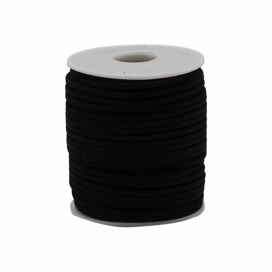 Ékszerzsinór tekercs – fekete A001, 2,5 mm × 45 m