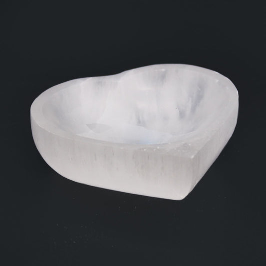 Szelenit szív tál – 10 cm