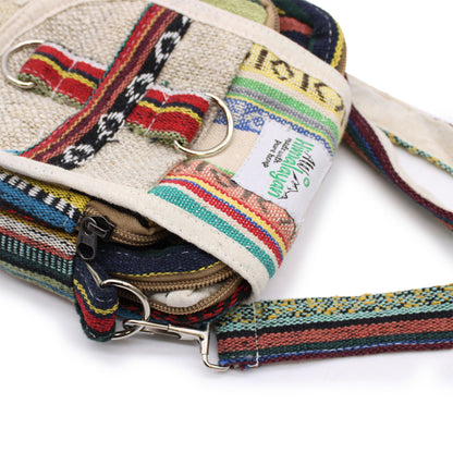 Crossbody táska – Kender/Pamut – Jhari Stílus