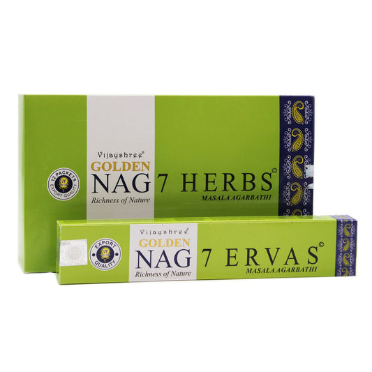 15 g Golden Nag füstölőpálcika – Hét Gyógynövény
