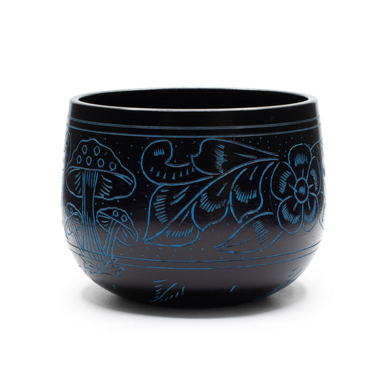 Kicsi alumínium hangtál – Varázsgomba – kék (15 cm)