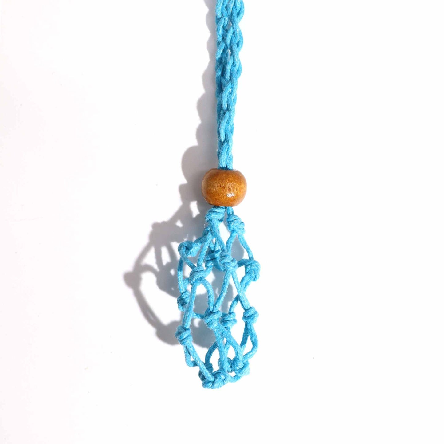 Drágakő nyaklánczsinór – kék, 45 cm / 18 inch