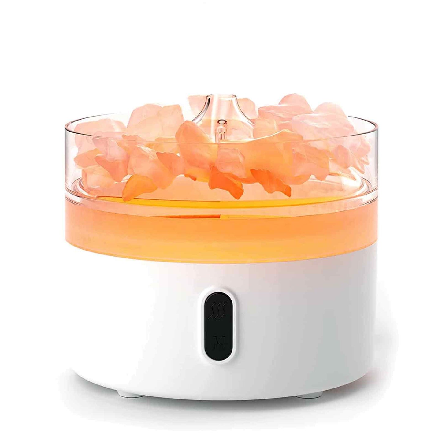Himalája só aroma diffúzor – éjjeli fény – USB-C – lánghatás (sóval)