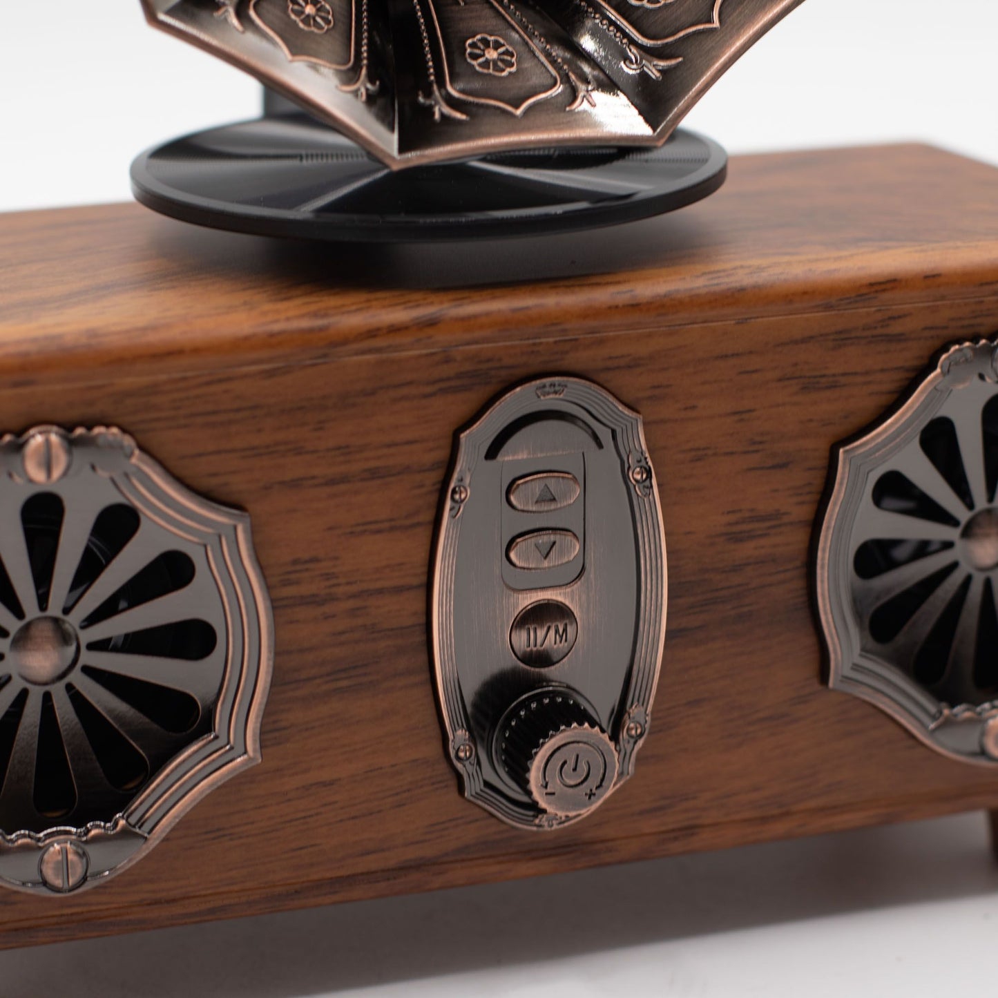Retro mini dupla gramofon hangszóró – Bluetooth – 2 × 5,4 watt
