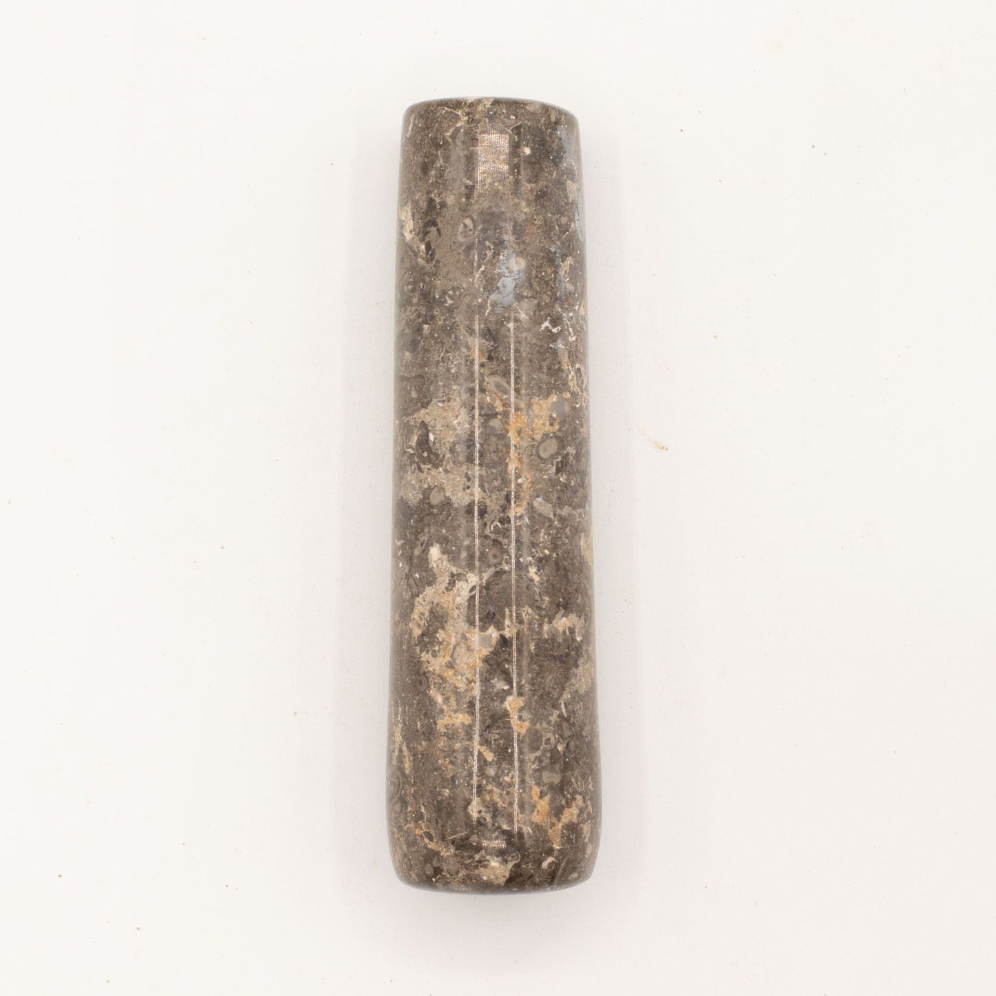 Természetes folyókő mozsár mozsártörővel – nagy (kb. 15 × 12 cm)