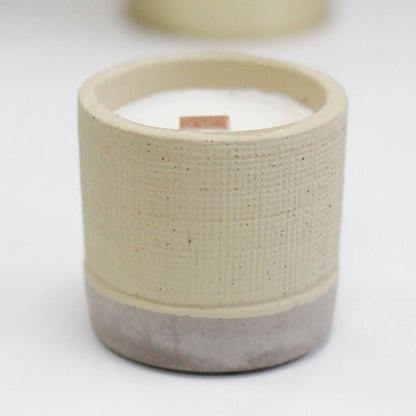 Beton szójagyertya kaspóban – szürke – Coffee in the Club