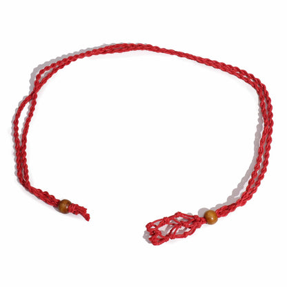 Drágakő nyaklánczsinór – piros, 45 cm / 18 inch