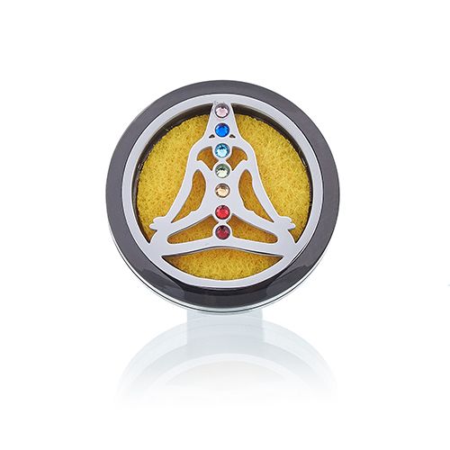 Autós aroma diffúzor – Pewter jóga csakra – 30 mm
