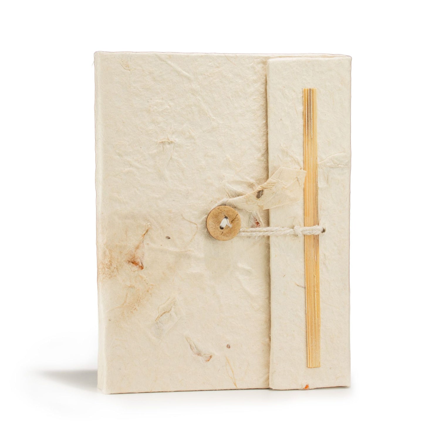 Közepes Lokta papírnapló – virágmintás (15 × 12 cm) – 45 oldal