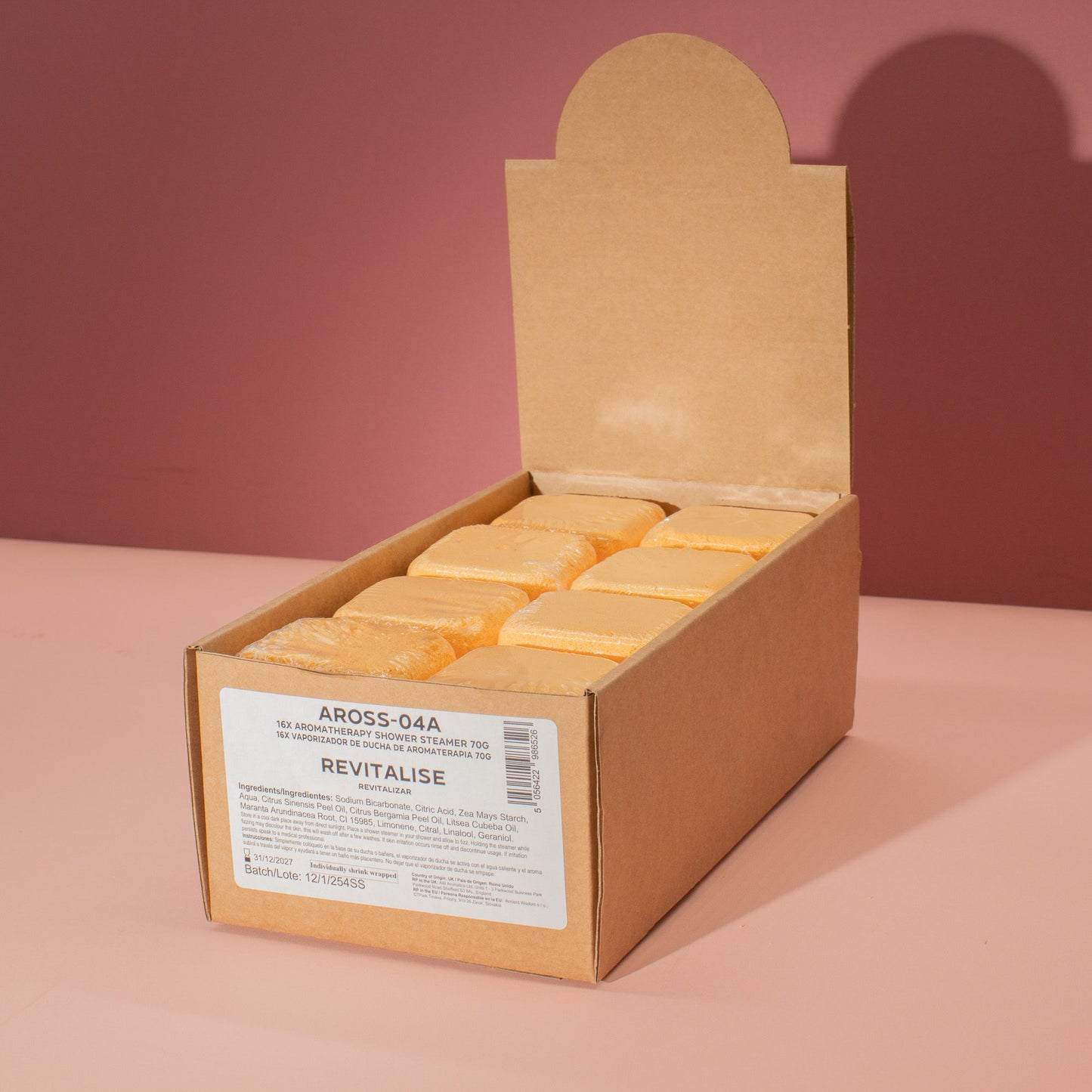 Aromaterápiás zuhanygőzölő 80 g – Revitalizáló