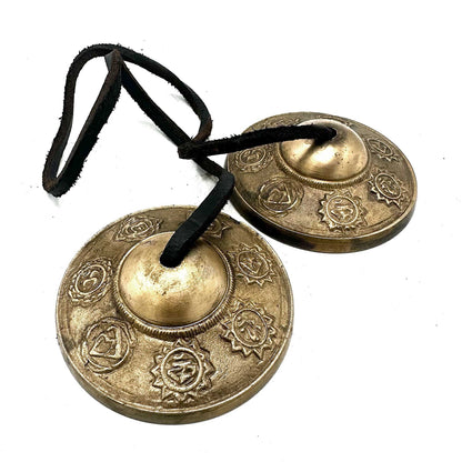 Tibeti Tingsha – Hét csakra – kb. 7 cm