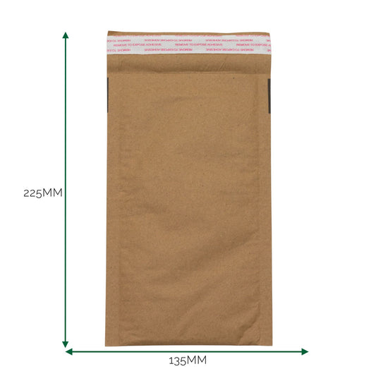 Kraft Méhsejt Papír Boríték (135 × 225 + 40 mm)