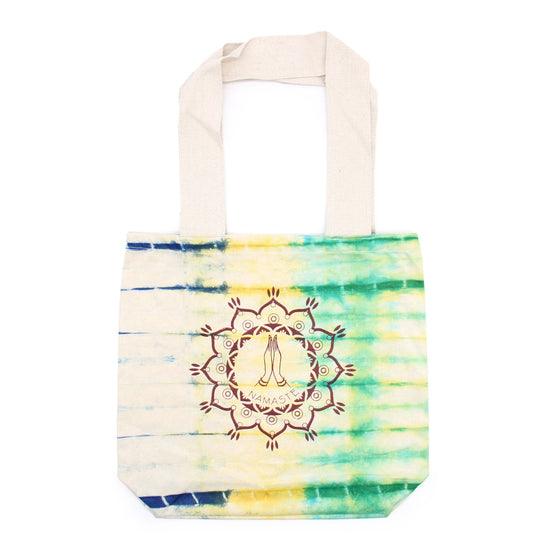 Színes Festett Pamut táska (6 oz) – 38 × 42 × 12 cm – Namaste – Színes – Natúr Fülek