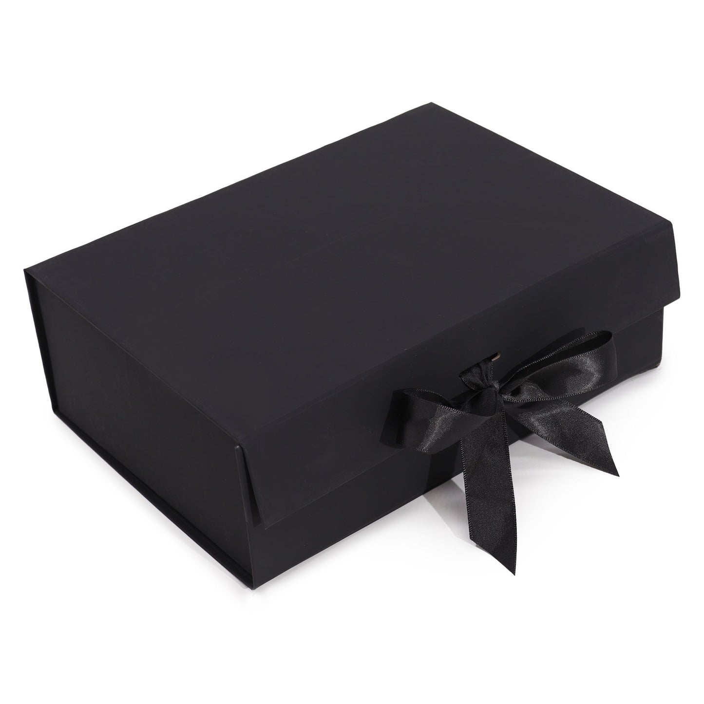 Lapos ajándékdoboz – nagy (28,2 × 20,2 × 9,2 cm) – fekete