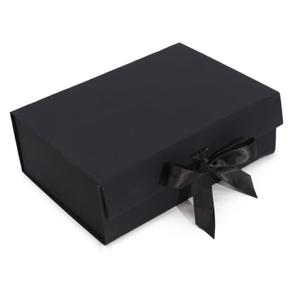 Lapos ajándékdoboz – nagy (28,2 × 20,2 × 9,2 cm) – fekete