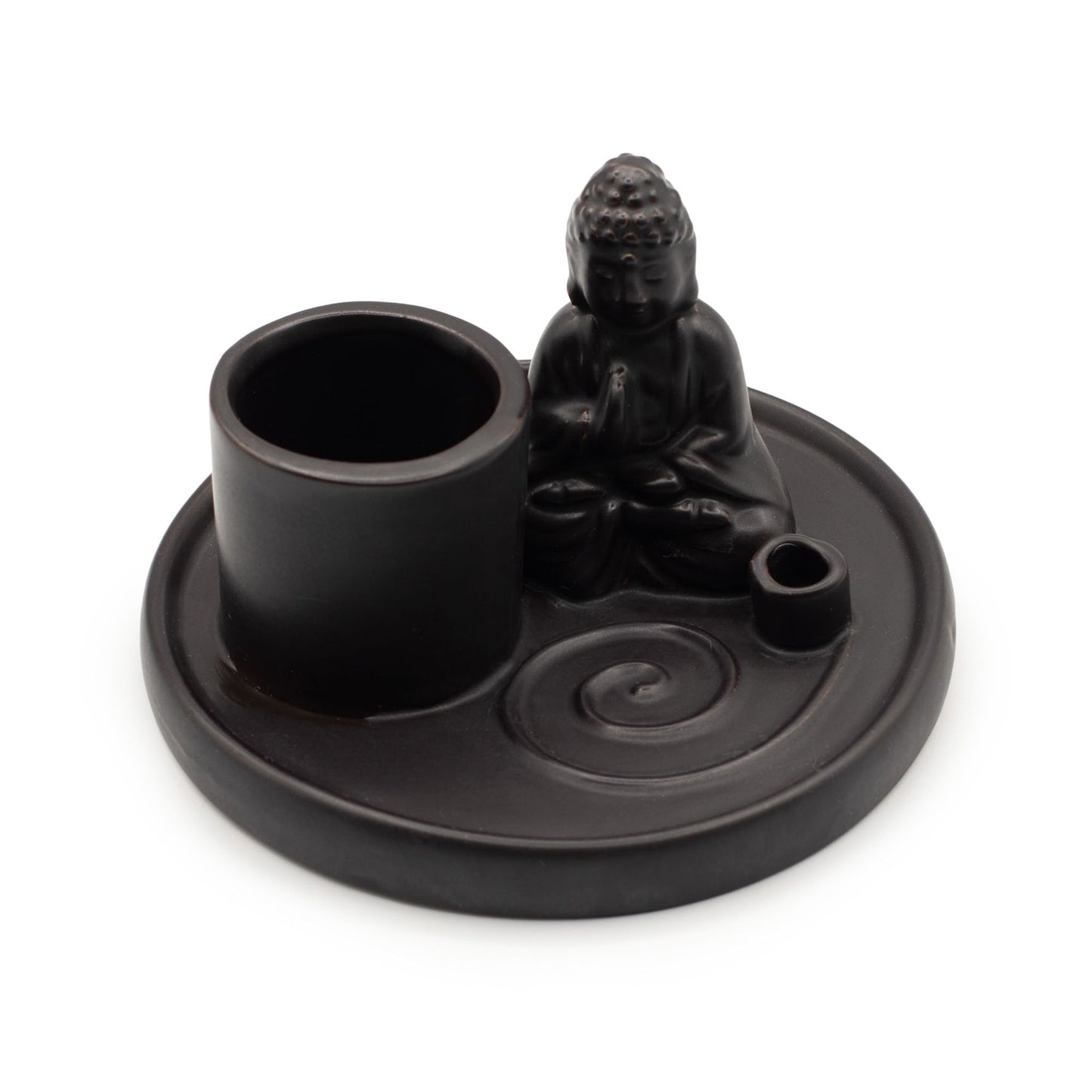 Többcélú Buddha füstölőállvány – fekete