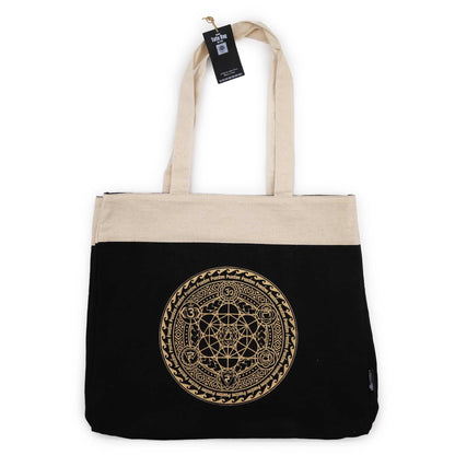 Oversized tote táska – csokoládé kőmosott 14 oz – Freedom csakra