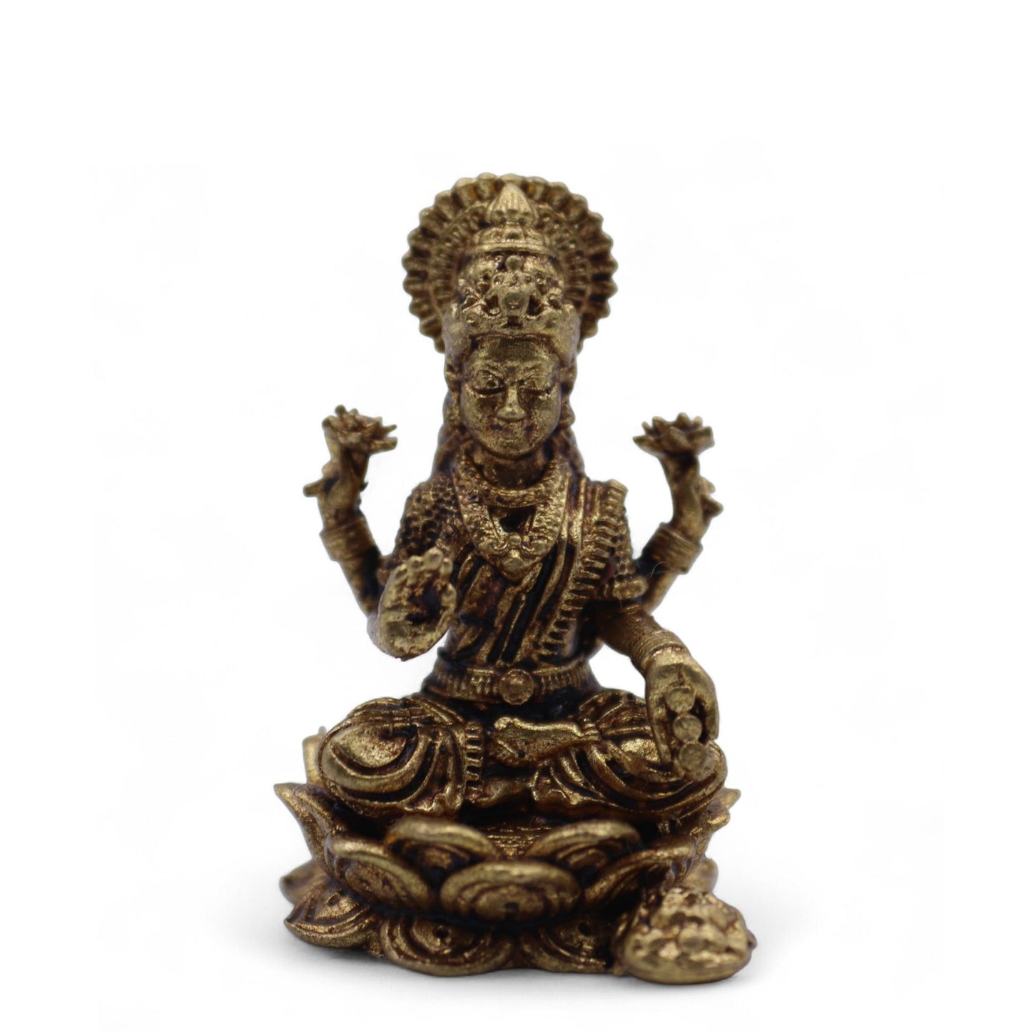 Réz miniatűr istenek – Laxmi (11 g) – 30 mm