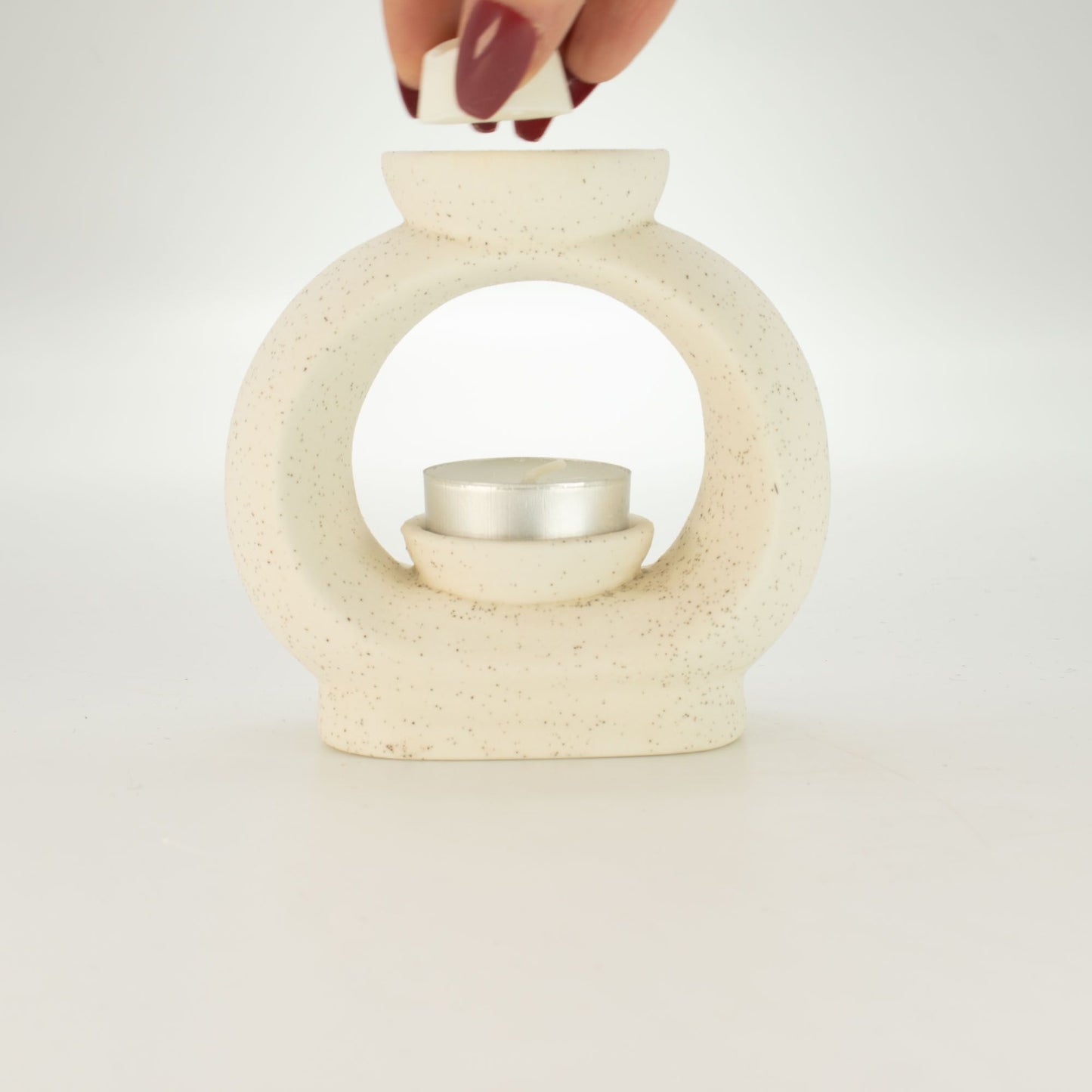 Zen aromalámpa – Nagy ovális – Krémszínű