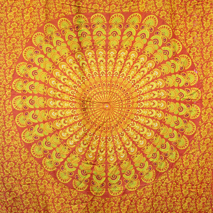 Narancs és lime mandala szarong