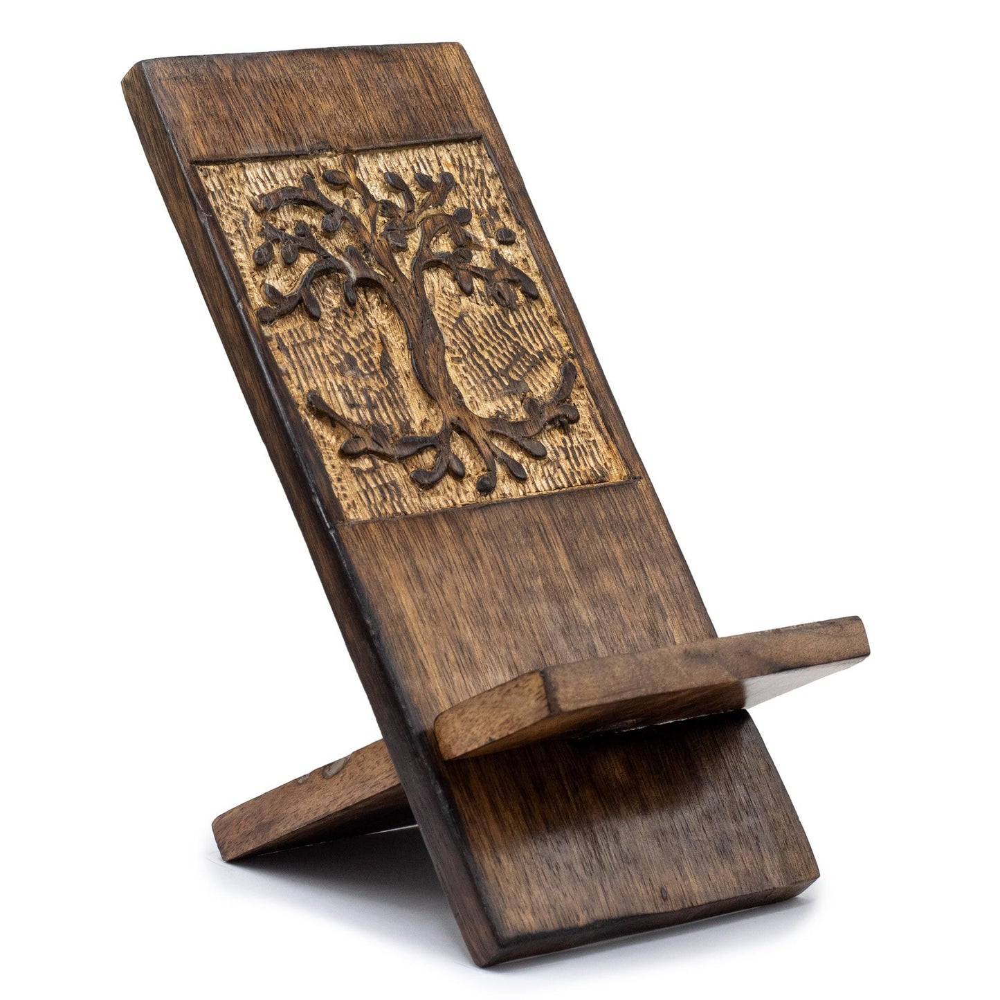 Fa telefontartó állványok – Életfa 20 × 9,5 cm