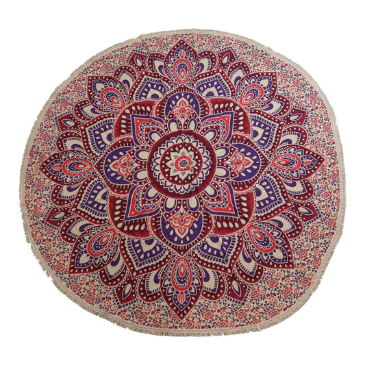 Pamut falidísz (180 cm) - rózsaszín-lila mandala