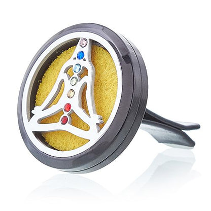 Autós aroma diffúzor – Pewter jóga csakra – 30 mm