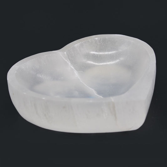 Szelenit szív tál - 15 cm