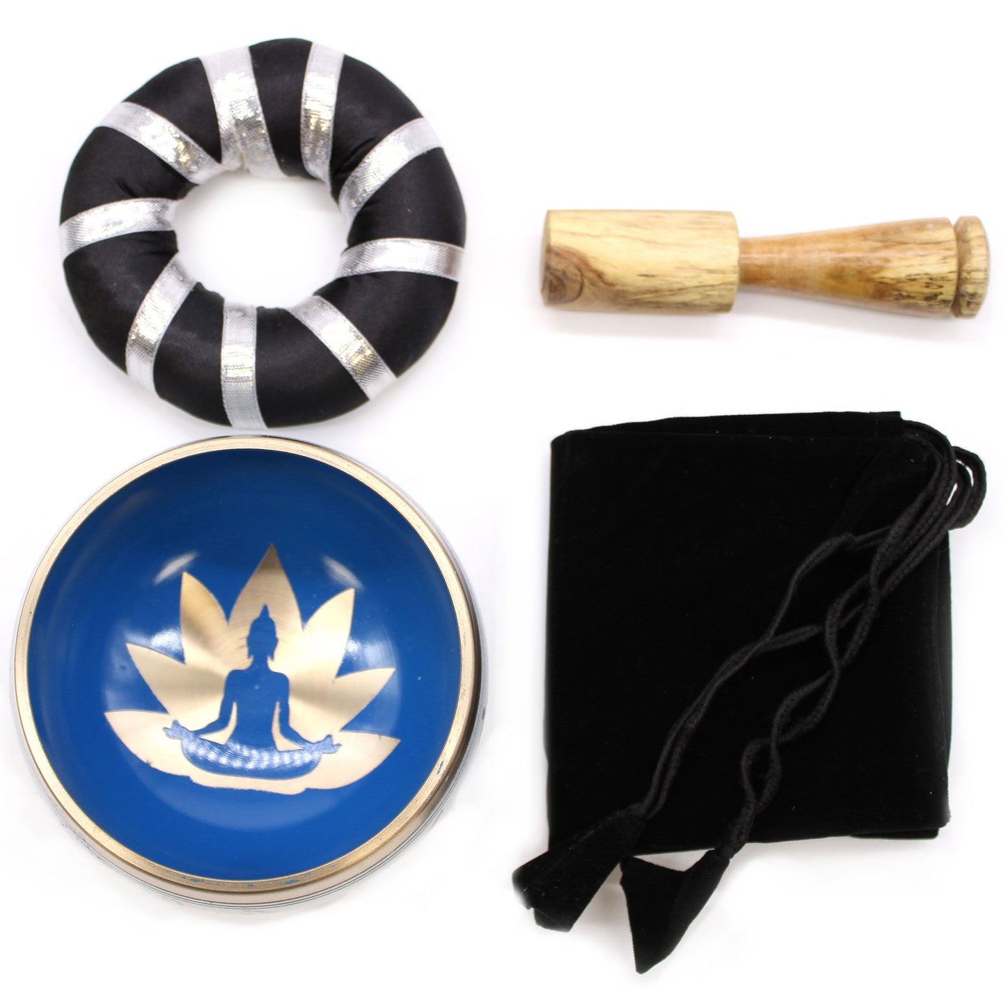 Yoga Moves Éneklőtál Készlet – Fehér/Kék 10,7 cm