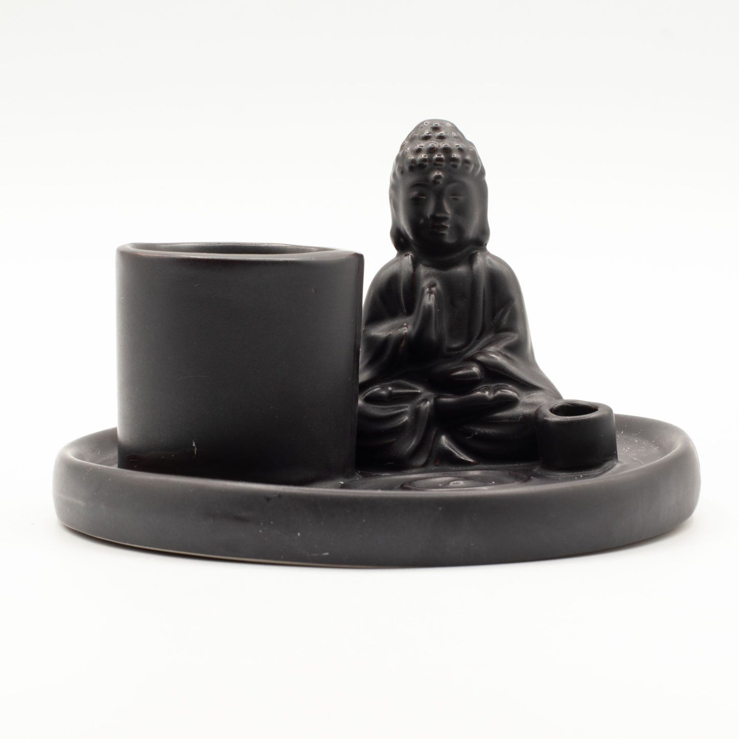 Többcélú Buddha füstölőállvány – fekete