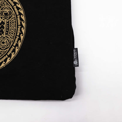Oversized tote táska – csokoládé kőmosott 14 oz – Freedom csakra