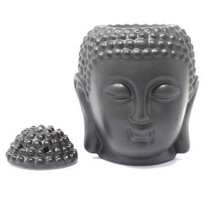 Buddha fej olajégető - Fekete