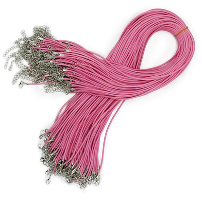 Viaszos ékszerzsinór – rózsaszín 102, 2 mm × 55 cm