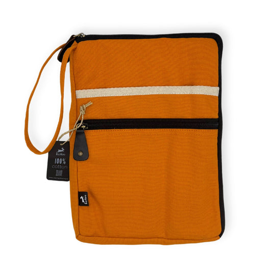 Vászon nagyméretű laptop tok – narancssárga – 30 × 40 cm