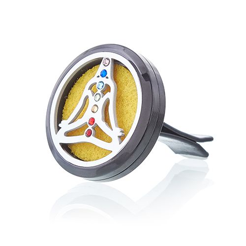 Autós aroma diffúzor – Pewter jóga csakra – 30 mm