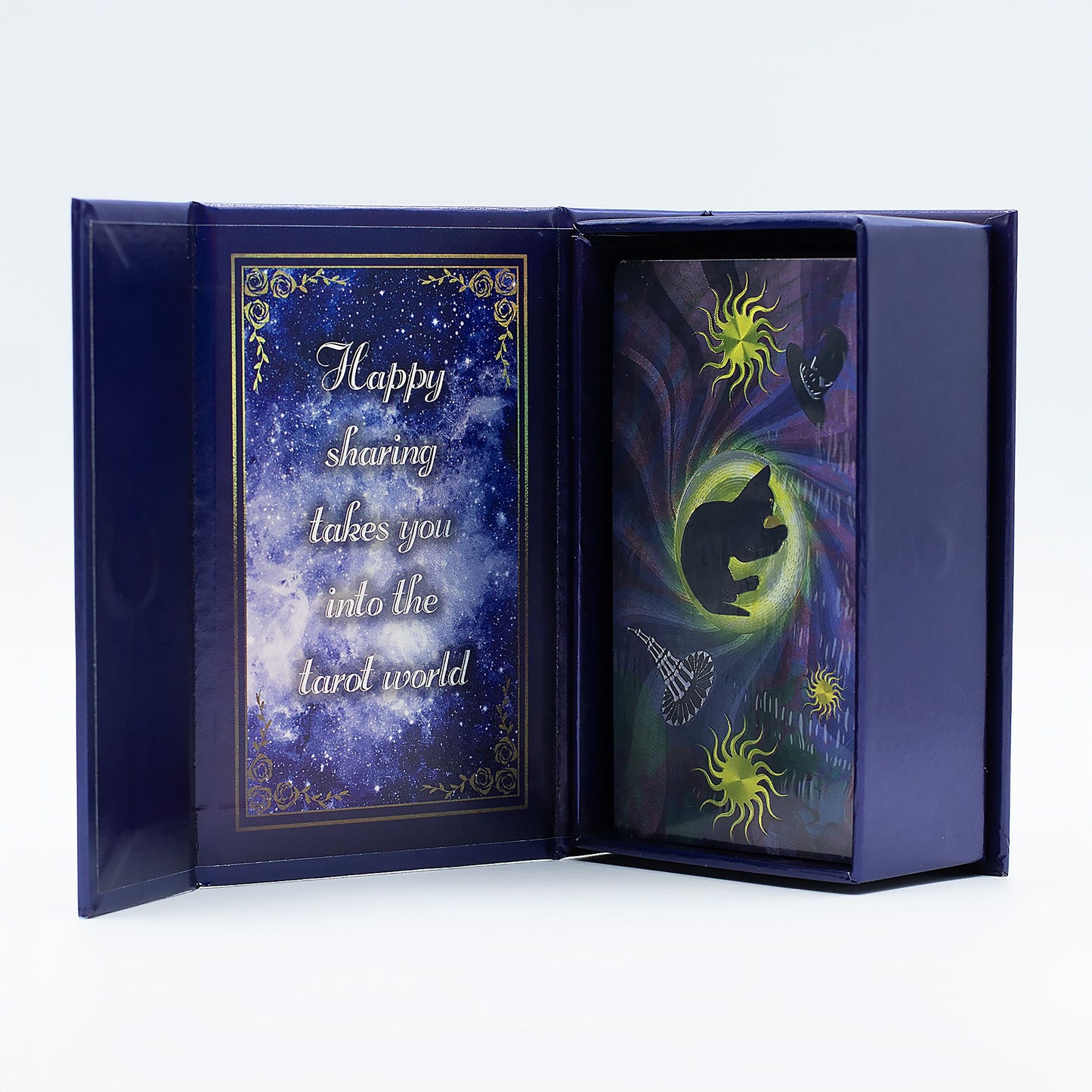 Lila tarot kártya szett – könyvvel