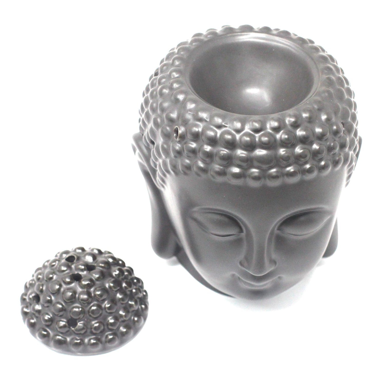 Buddha fej olajégető - Fekete