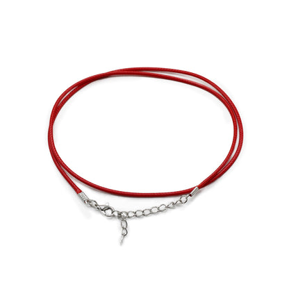 Viaszos ékszerzsinór – piros 105, 2 mm × 55 cm