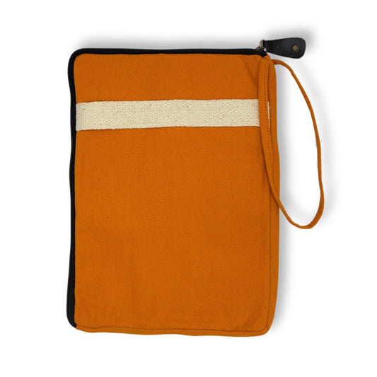 Vászon tablet tok – narancssárga – 21 × 29 cm