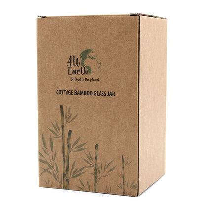 Kecses Bambusz Üveg Tartály – 15 cm