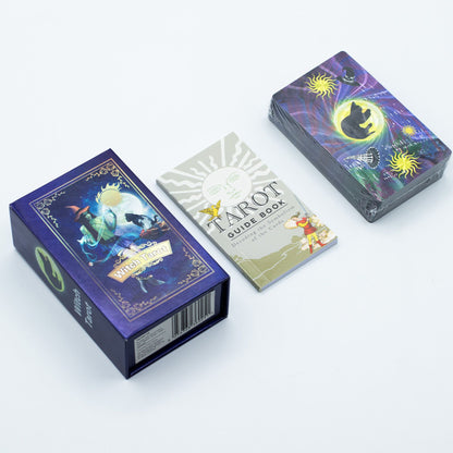 Lila tarot kártya szett – könyvvel
