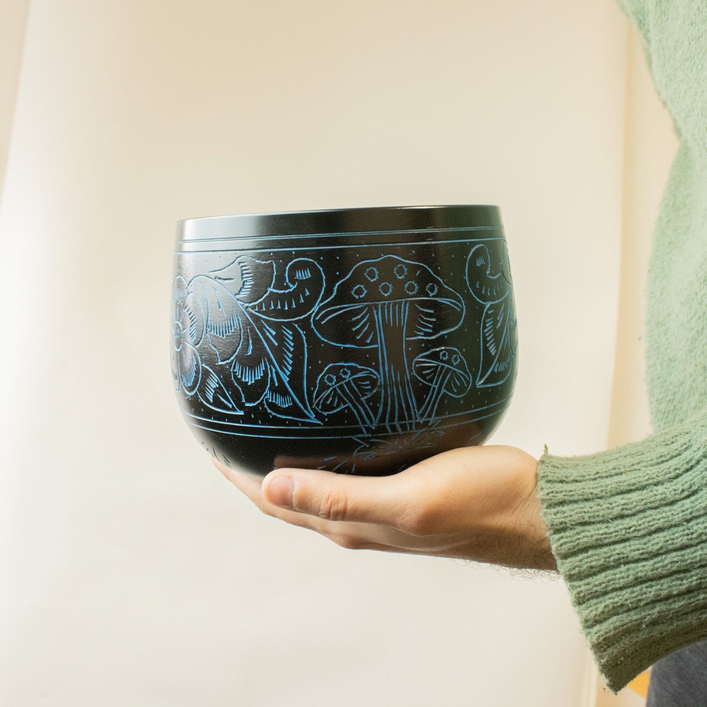 Boszorkányüst hangtál – Varázsgomba – Kék (15 cm)