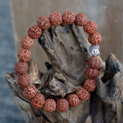 Rudraksha Mala Karkötő – Natúr
