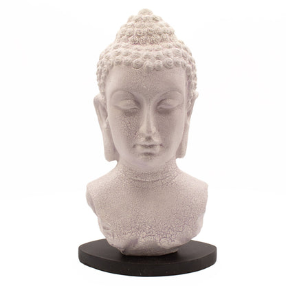 Buddha Mellszobor Lámpa Levendula Kéreg Minta - Ovális Talp