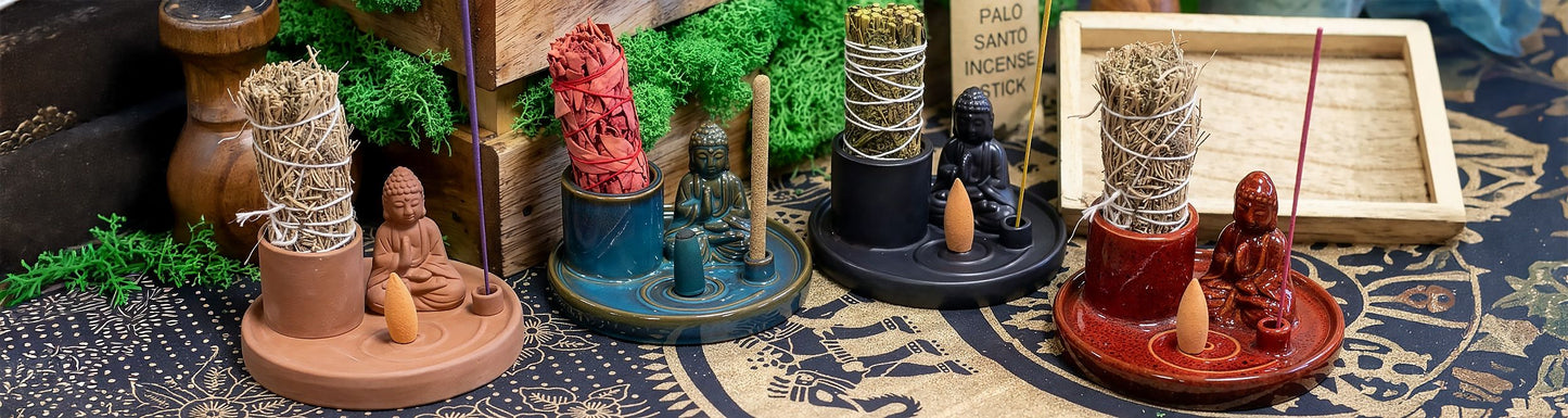 Többcélú Buddha füstölőállvány – natúr