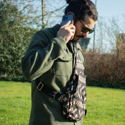 Crossbody jacquard táska – Desert Loom