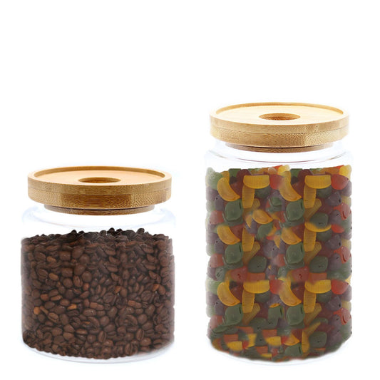 Kecses Bambusz Üveg Tartály – 15 cm