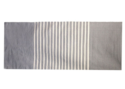 Indiai pamutszőnyeg – 70 × 170 cm – Szürke